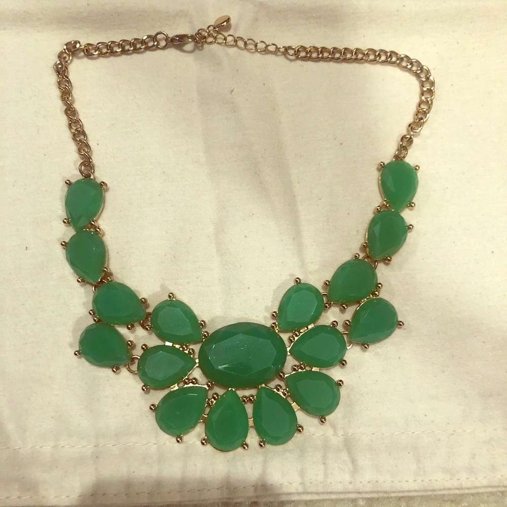 Green Statement Necklace